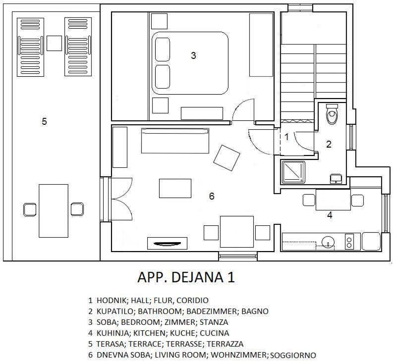 Apartments Dejana Stinjan Exterior photo